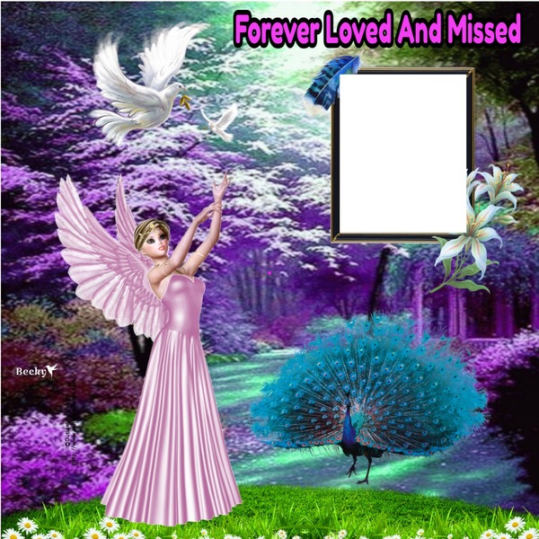 forever loved & missed Photo frame effect