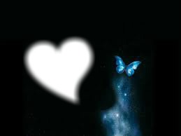 papillon bleu Montaje fotografico