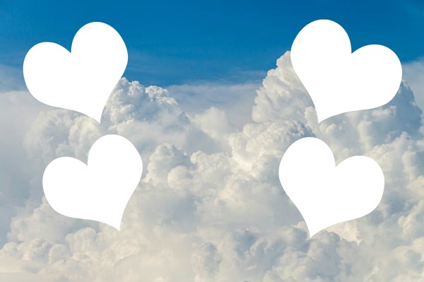 cloud heart Photomontage