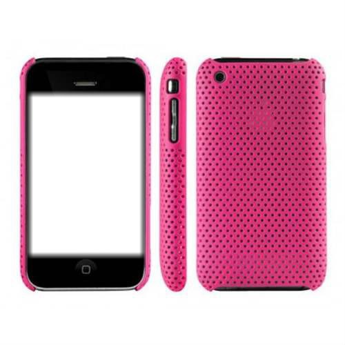 iphone  rosa  de bolinha Fotomontáž