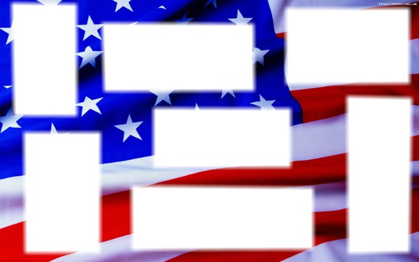american flag Photomontage
