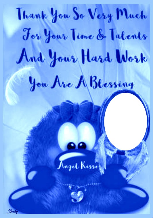 thank you from my angel Photo frame effect
