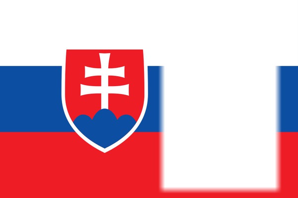 Slovakia flag Fotomontāža