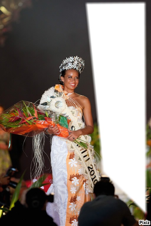 Miss Tahiti 2010 <3 Photo frame effect