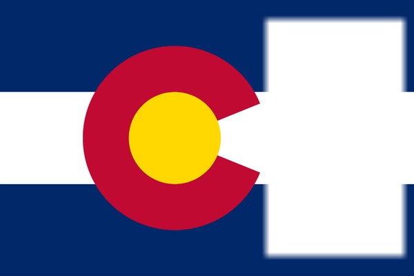 Colorado flag Photomontage