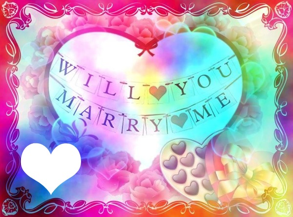 will you marry  me Fotomontažas
