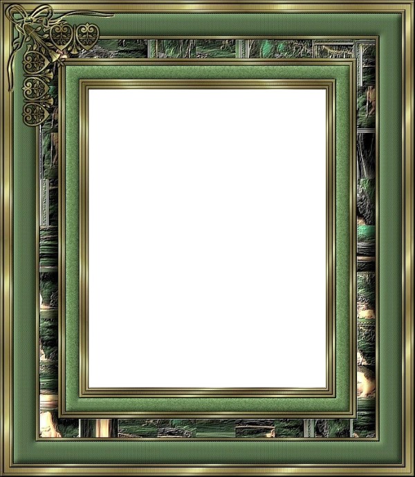 cadre vert Photo frame effect