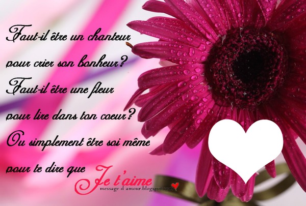 fleurs d amour Fotomontasje