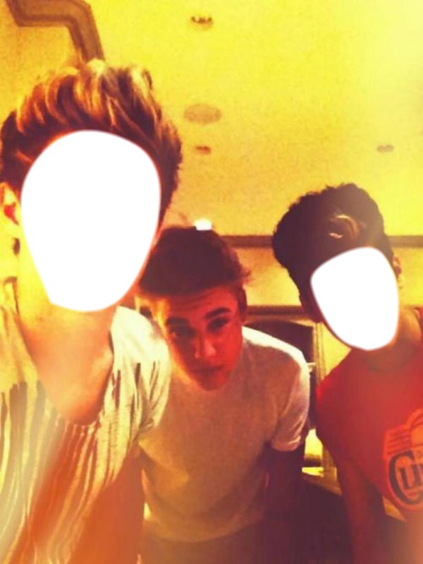 one direction et justin Montage photo