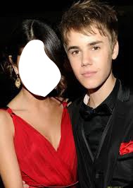 Justin B.  e Selena G. Fotomontāža
