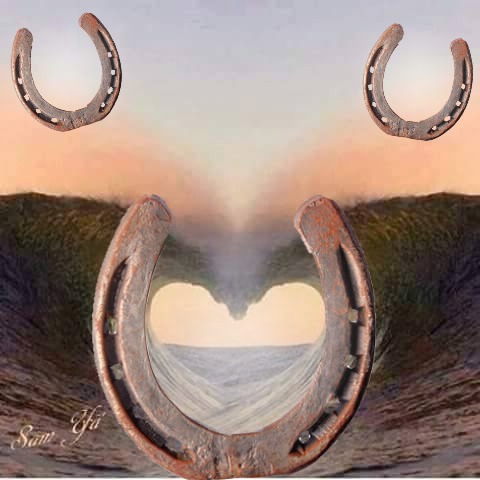 fer a cheval Photomontage