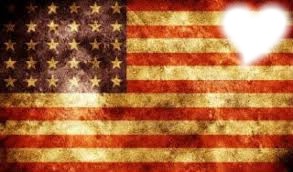 drapeau américain Montaje fotografico