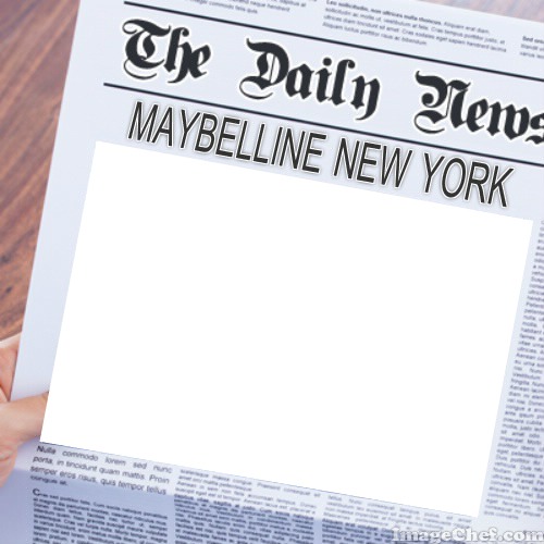 Maybelline New York Daily News Фотомонтаж