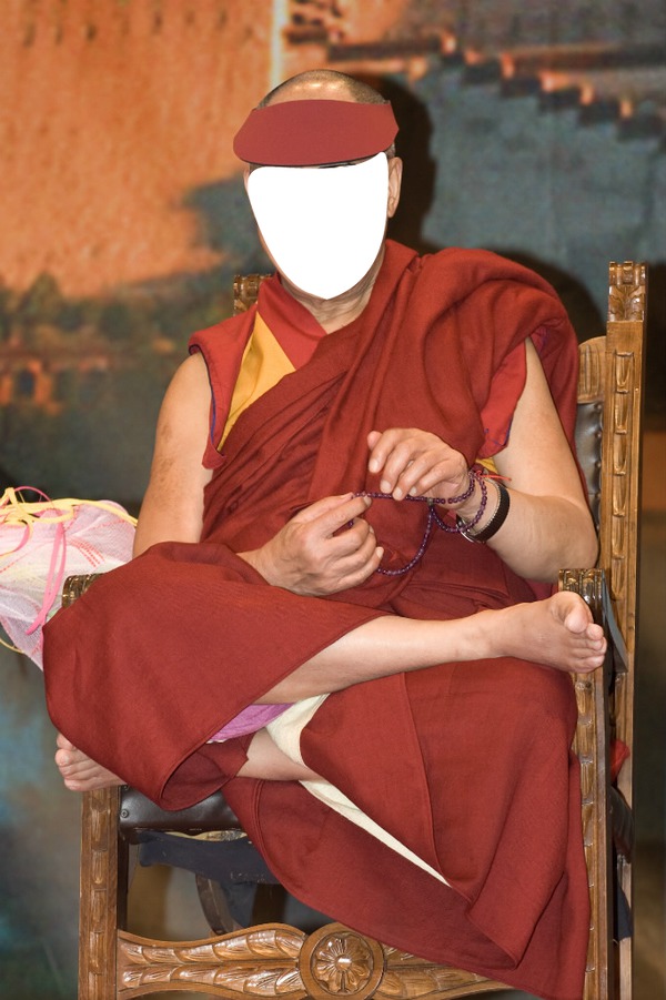 dalai lama フォトモンタージュ