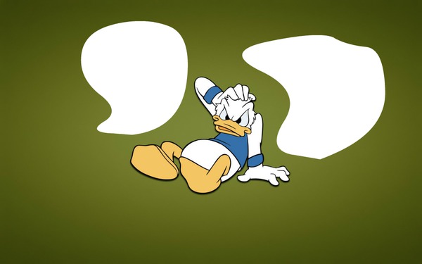 Donald Duck Fotomontasje