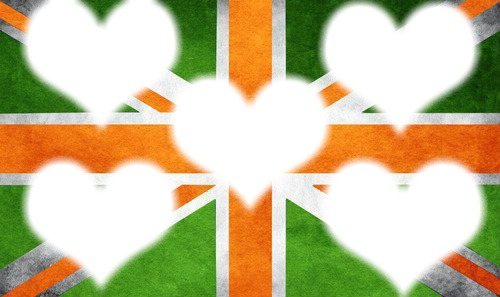 drapeau irlando-britanique Fotomontaža