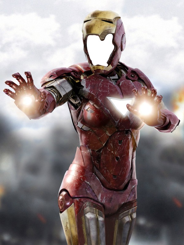 Iron Man Armure Femme Fotomontagem