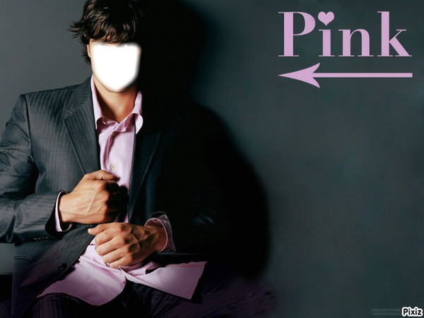 pink man Fotomontaggio