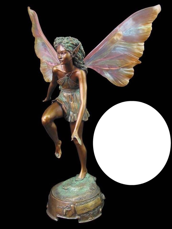 statue of an angel Fotomontāža