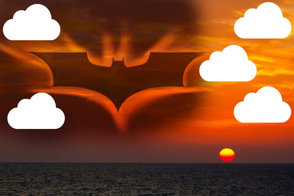THE Batman - Bat Morcego Photo frame effect