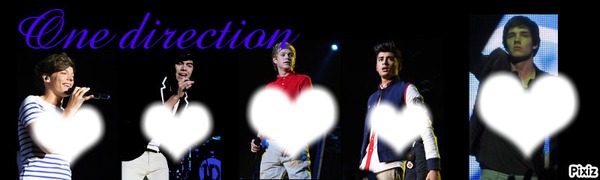 One dierection 5 coeur Montage photo