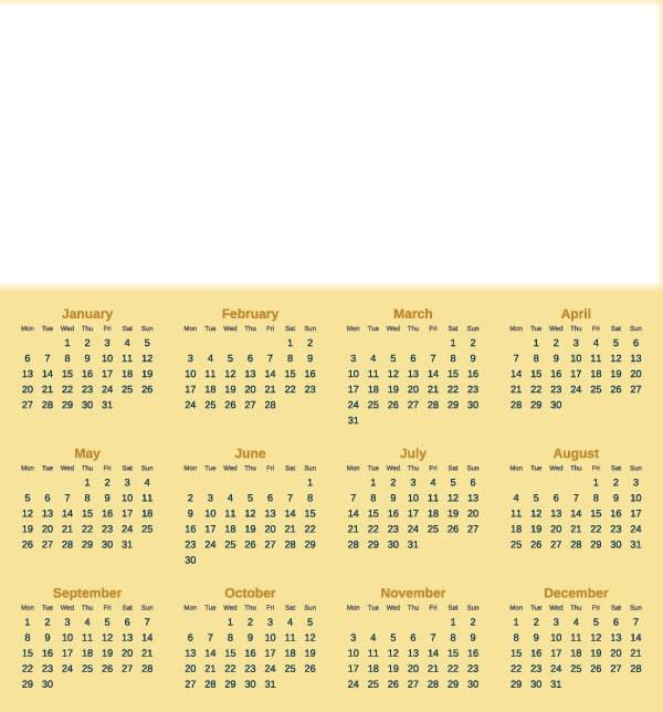 Calendario 2013 Fotomontasje