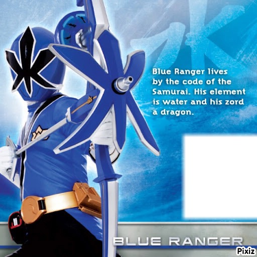 blue ranger samurai Fotomontage