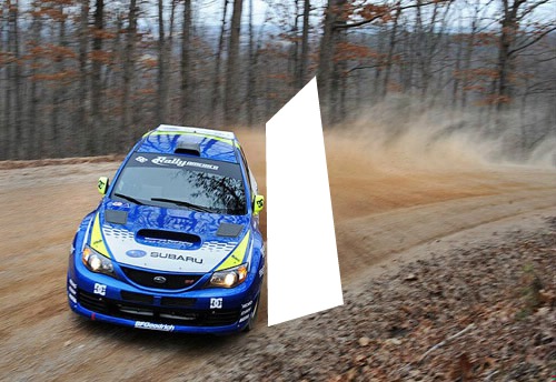 stage de rally Photo frame effect