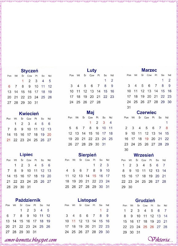 kalendarz 2014 Fotomontaža