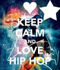 keep calm and love hip hop Fotomontaggio