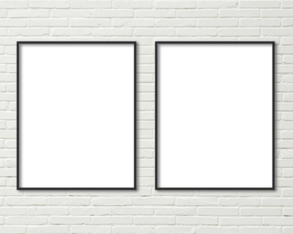 mur brick Photo frame effect