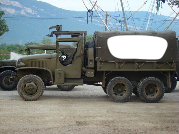 camion militaire Photomontage