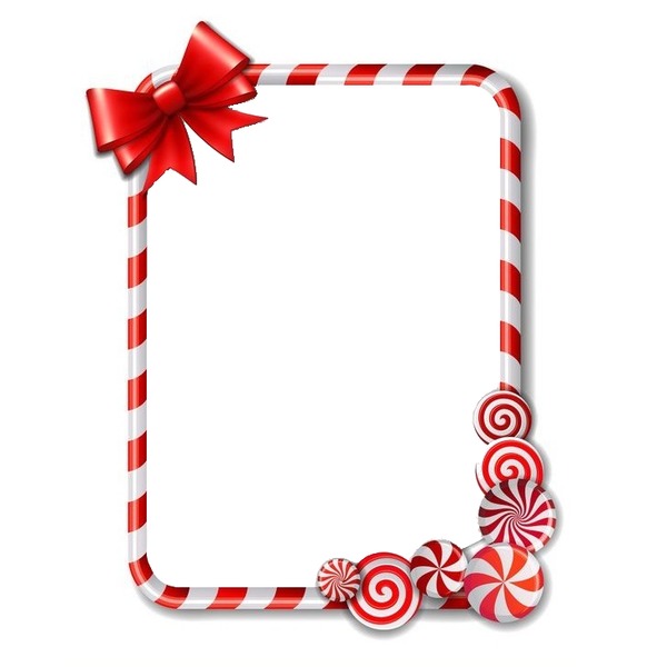 marco navideño, lazo rojo. Photo frame effect