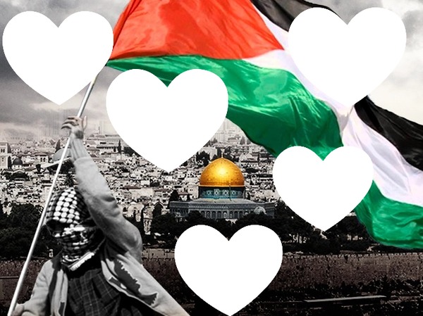 Palestine blessee Valokuvamontaasi