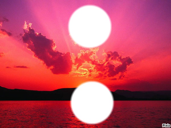 coucher de soleil XP Фотомонтажа