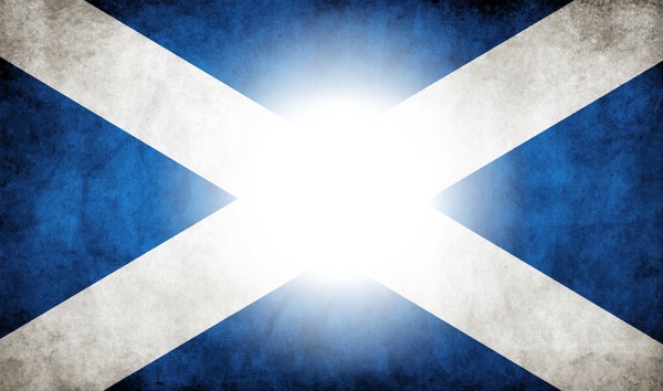 Scottish Flag Fotomontaggio