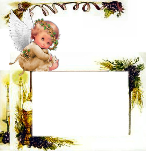 angelito de comunion Photo frame effect