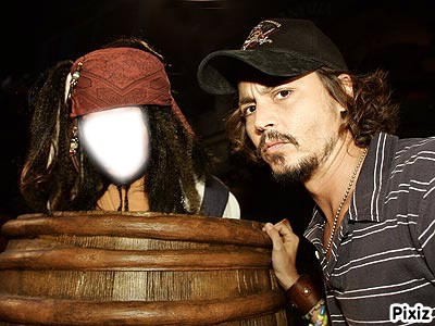 Johnny Depp & Jack Sparrow Montaje fotografico
