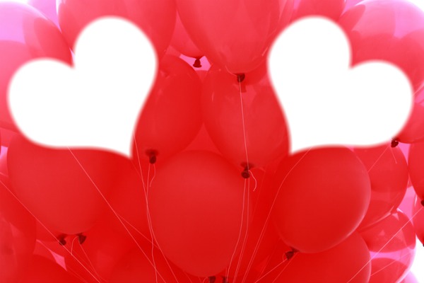 ballon rouge Photomontage