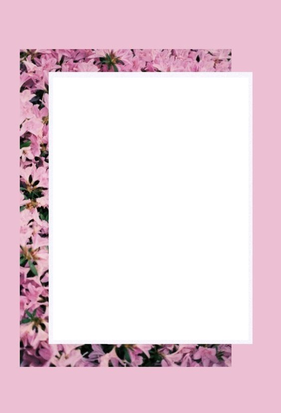 marco rosado para una foto Photomontage