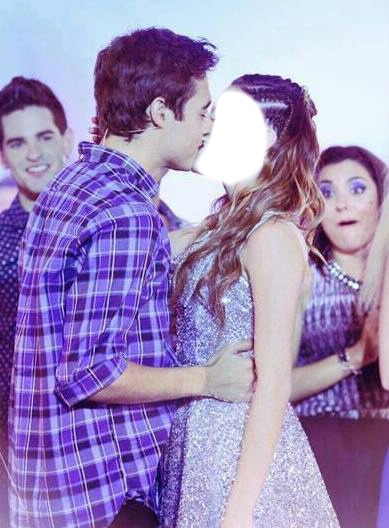 Beso de Jorge y Tini ! Fotomontagem