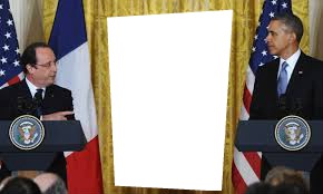François Hollande et Barack Obama Montaje fotografico