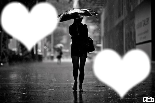 la plui des amoureux Montage photo
