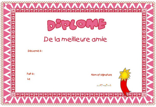 Coloriage Pour Sa Meilleure Amie