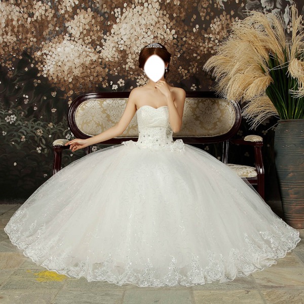 robe mariée Photomontage