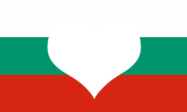 Bulgaria flag Photomontage