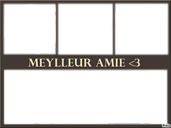 meylleure ami(e)  <3 Fotomontaggio