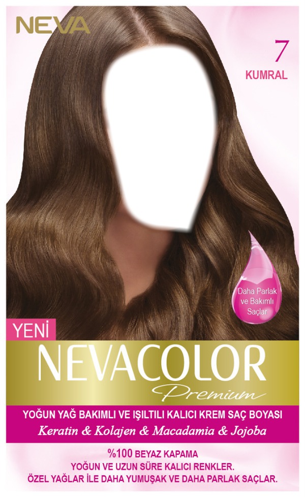Nevacolor Saç Boyası 7 kumral Fotomontažas