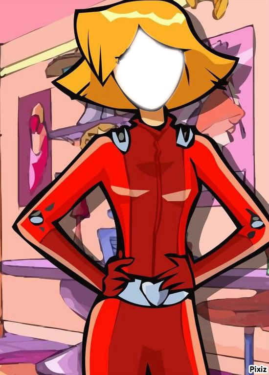 clover totally spies Photo frame effect