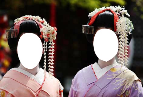 geisha Photo frame effect